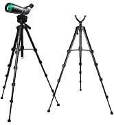 DAPENG Spotting Scope Tripod,Shooting Hunting Rest V Yoke Stand with Travel Bag and Phone Holder,...