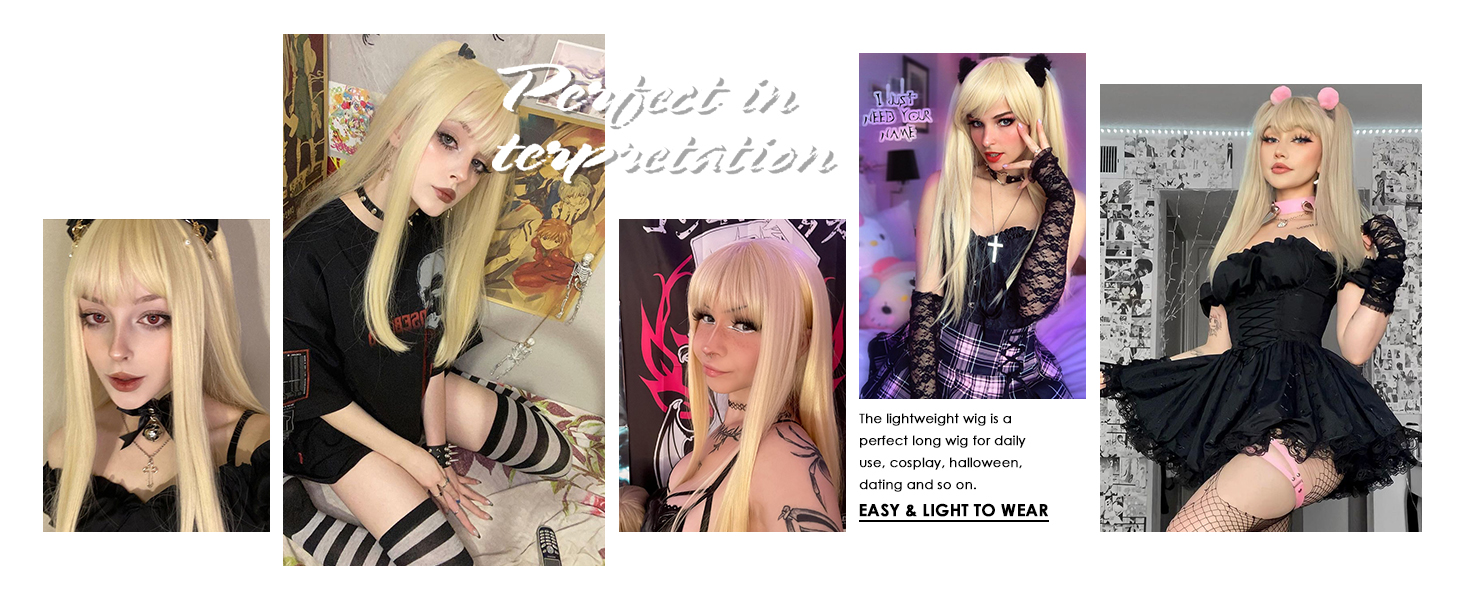 blonde wig
