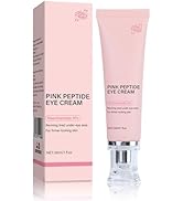 PDRN Pink Peptide Eye Serum Cream, Hydrating & Firming Eye Cream for Dark Circles, Anti-Aging Tre...
