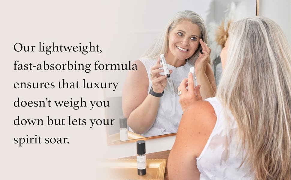 Our lightweight, fast-absorbing formula ensures that luxury doesn’t weigh you down