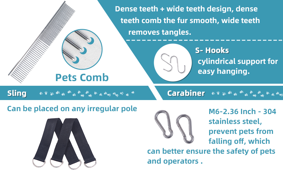 Dog Grooming Hammock Harness for Nail Trimming