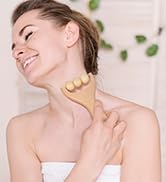 GLEAVI 3pcs Massage Hand Roller Massagers for Neck Wooden Massager Tool Massage Stick Roller Comp...