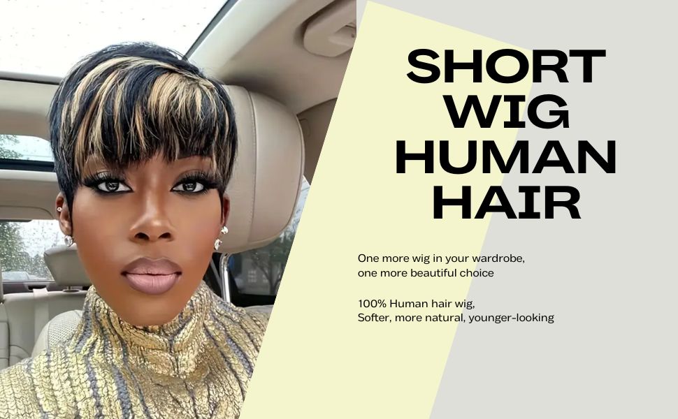 short pixie cut wig for women