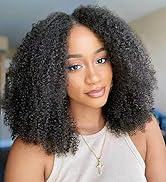 Afro Kinky Curly Clip Ins Human Hair 4C Hair Clip in Extensions Real Natural Human Hair for Black...