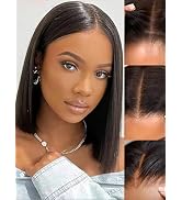 Julia Hair 10 Inch Straight BOB Wig 7x5 HD Lace Closure Glueless Bye Bye Knots Wigs With Drawstri...