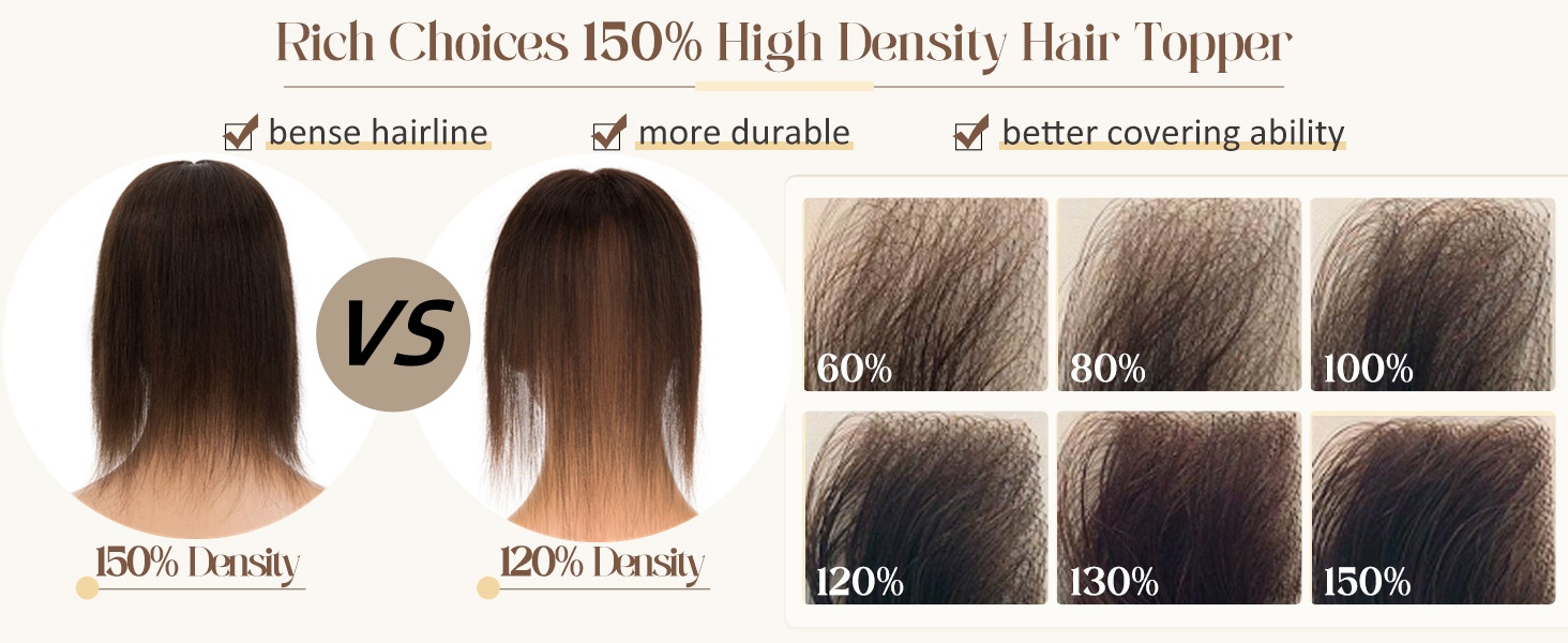 hair topper for women real human hair