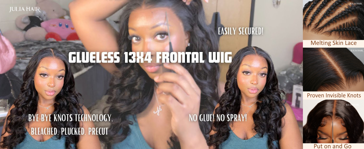 glueless lace front wigs human hair body wave pre everything