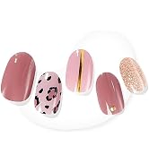 Dashing Diva Glaze Nail Strips - Cheerful Cheetah |Works with Any LED Nail Lamp |Long Lasting, Ch...