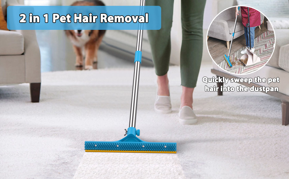 Carpet Rake for Pet Hair Removal