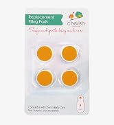 Replacement Filing Pads for Electric Baby Nail Trimmer - Cherish Baby Care - Includes 4 Orange Fi...