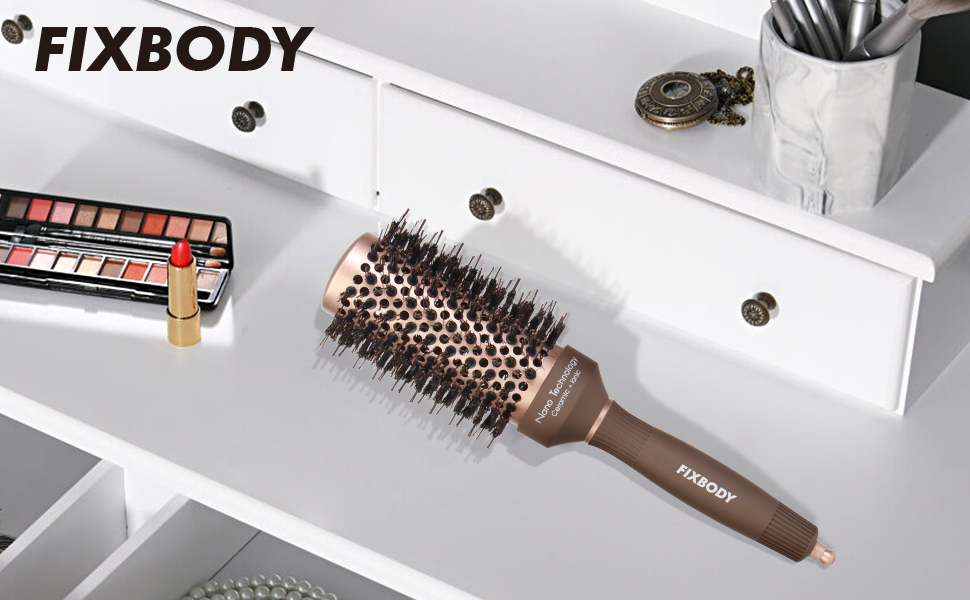 Round brush for blow drying