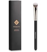 TEOYALL Under-Eye Concealer Brush, Small Flat Angled Synthetic Bristles Flawless Coverage Multita...