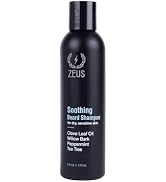 ZEUS Soothing Beard Shampoo, Specialized Face & Hair Wash for Dry & Sensitive Skin, Anti-Dandruff...