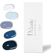 Drizzle Semi Cured Gel Nail Strips, Real Nail Polish Art Stickers (UV/LED Light Required), Glossy...