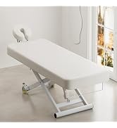 Paddie Flat Electric Massage Table Professional with Lockable Wheels, 29'' Wide Electric Treatmen...