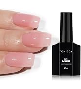 TOMICCA Pink Gel Nail Polish, Clear Pink Gel Polish, Pink Nude Gel Polish, Soak Off UV Jelly Gel ...
