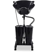Paddie Electric Pump Portable Shampoo Bowl with Sprayer, Portable Hair Washing Sink with 2 Bucket...