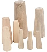 EVGATSAUTO 10pcs Thru Hull Plug Kit, Wood Emergency Plugs Marine Tapered Thru Hull Emergency Soft...