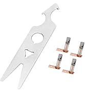 2 Pairs Carbon Brush Wrench Set Nail Drill Handpiece Accessory Replacement Part Manicure Carbon B...