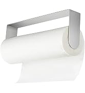YIGII Paper Towel Holder Under Cabinet - Self Adhesive Paper Towel Rack Wall Mount for Kitchen, S...
