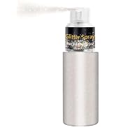 Hair and Body Glitter Spray, Holographic Glitter Highlighter Powder Spray, Face Hair Body Clothes...