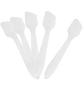 G2PLUS 100 PCS Disposable Makeup Frosted Tip Spatula Cosmetic Spatula for Mixing and Sampling, 3....