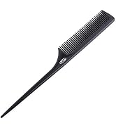 Fine Lines Plastic Bone Tail Comb – Rat Tail, Antistatic & Heat-Resistant - Afro Hair Combs for W...