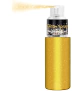 Hair and Body Glitter Spray,Festival Glitter Powder Makeup for Hair/Body/Clothes,Silver Glitter S...
