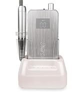 Professional Nail Drill Machine,Lumcrissy Coreless 35000 RPM Portable Nail File for Arcylic Gel, ...