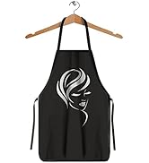 Easy Capes Professional by The Shave Factory, Black Apron for Men and Women, Polyester  Taffeta  ...