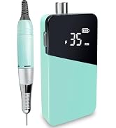 Electric Nail Drill Machine,Lumcrissy Portable Rechargeable 35000 RPM Electric Nail File E-File ,...