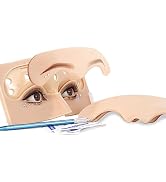 Replaceable eyebrow tattoo practice face. Permanent eyebrow tattoo makeup silicone fake skin. Mic...