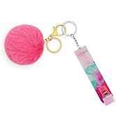 NABULOUS Card Grabber for Long Nails - Credit Card Puller - ATM Debit Card Clip Keychain with Pom...