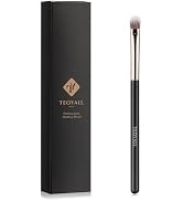 TEOYALL Eye Crease Brush, Soft Dense Synthetic Bristles Eyeshadow Brush Flat Concealer Brush For ...