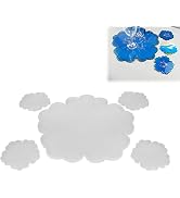 Dioche Flower Coaster Resin Molds, Flower Coaster Molds for Resin Casting, Pieces Coaster Silicon...