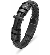Minicremation Cross Cremation Jewelry Urn Bracelet for Ashes Genuine Leather for Women Men Keepsa...