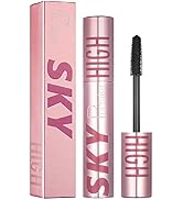 Sky Mascara Waterproof Strong Black Smudge Proof Long Lasting Thicking Curling Mascara, 4D Silk F...