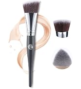 ENERGY Foundation Brush Angled Triangle - Pro Makeup Brush for Face Blending Buffing Highlighting...