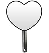 mpowtech Heart-Shaped Small Hand Mirror for Travel (4.65