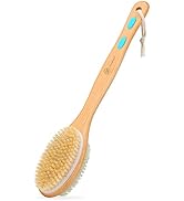 FREATECH Long Handle Body Brush Back Scrubber Exfoliator - 17.3