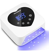 Rechargeable UV LED Nail Lamp, 72W Cordless UV Light for Nails, Rechargeable Nail Dryer Gel Polis...