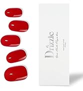 Drizzle Semi Cured Gel Nail Strips, Real Nail Polish Art Stickers (UV/LED Light Required), Glossy...