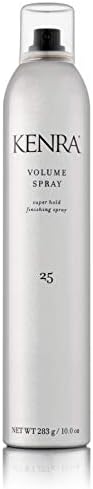 Kenra Professional Volume Spray 25 50% | Super Hold Finishing & Styling Hairspray | Flake-free & Fast-drying | Wind & Humidity Resistance | All Hair Types | 10 oz