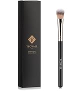 TEOYALL Highlighter Brush, Small Plush Fluflly Synthetic Bristles Tapered Under Eye Setting Brush...