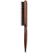 Boar & Nylon Bristle Teasing Brush -Teasing Comb with Rat Tail Pick for Hair Sectioning for Edge ...