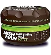 Nishman Hair Styling Series (08 Matte Wax CLAY WAX, 150ml)