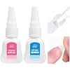 GELLAKTIK Newly Upgraded Quick Drying 15g Super Strong Nail Glue Gel with 15ml Nail Glue Remover for Press On Nails Tips No Need for UV Lamp - Long Lasting Over 30 Days,Dropper-Type Easily Remove Nail