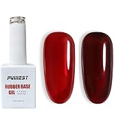 FANNEST Cherry Red Builder Gel Rubber Base, 8 in1 Blood Cherry Red Builder Gel For Nails in a Bot...