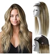 RUNATURE Balayage U Part Wig Human Hair 18 Inch U Part Human Hair Wigs for Women Walnut Brown Bal...