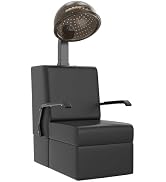 Paddie Professional Hooded Salon Hair Dryer and Chair Combo, 60-Minute Timer, Temperature Adjusta...